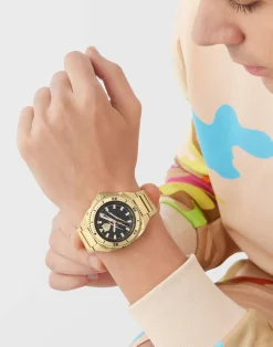 Plein Sport Herren Uhr Thunder Force PS8BA0924 IP Gold Schwarz 47 mm