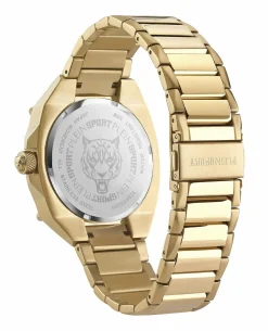 Plein Sport Herren Uhr Thunder Force PS8BA0924 IP Gold Schwarz 47 mm