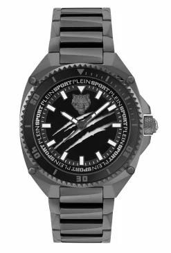 Plein Sport Herren Uhr Thunder Force PS8BA1024 Schwarz Edelstahl 47 mm