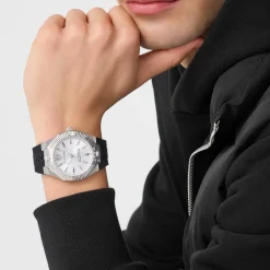 Plein Sport Herrenuhr Metronaut PSCGA0225 Silber Schwarz 42 mm Quarz