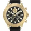 Plein Sport Uhr Herren Glam Chrono Schwarz/Gold PSMEA0224
