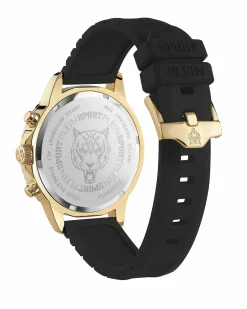 Plein Sport Uhr Herren Glam Chrono Schwarz/Gold PSMEA0224