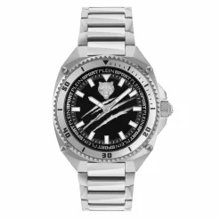 Plein Sport Uhr Herren THUNDER FORCE PS8BA0724 Silber / Schwarz