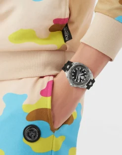 Plein Sport Uhr Herren THUNDER FORCE PS8BA0124 Schwarz / Silber