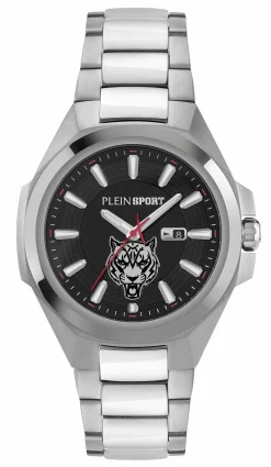 Plein Sport Uhr Herren TIGERMASTER PS7BA0724 Silber / Schwarz