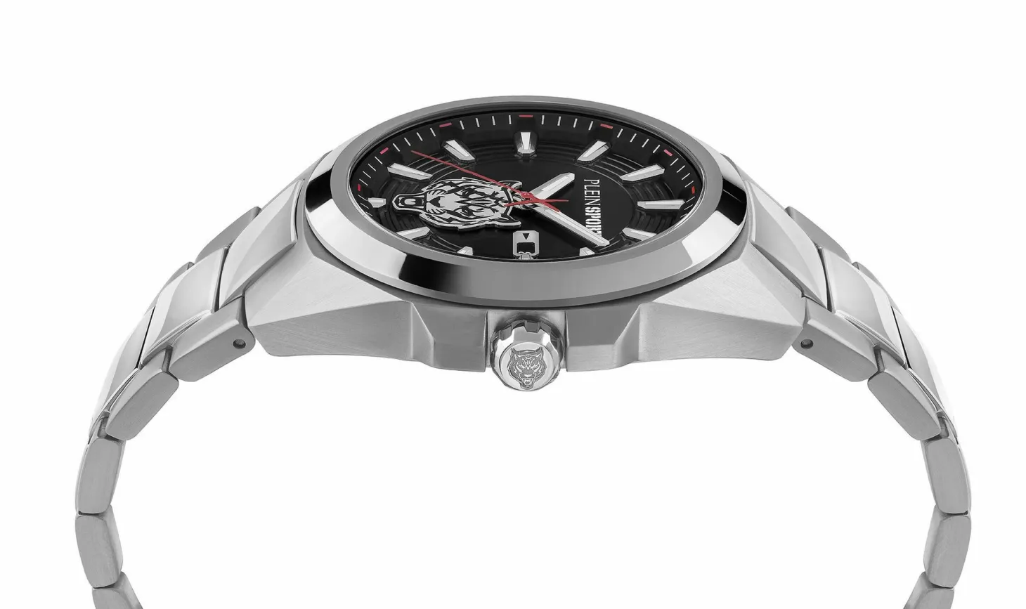 Plein Sport Uhr Herren TIGERMASTER PS7BA0724 Silber / Schwarz