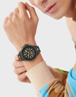 Plein Sport Uhr Herren WARRIOR TECH PS6BA0824 Schwarz / Schwarz