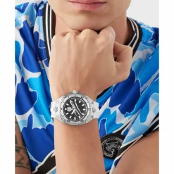 Plein Sport Uhr Unisex THUNDER FORCE PS8BA0224 Weiß / Schwarz