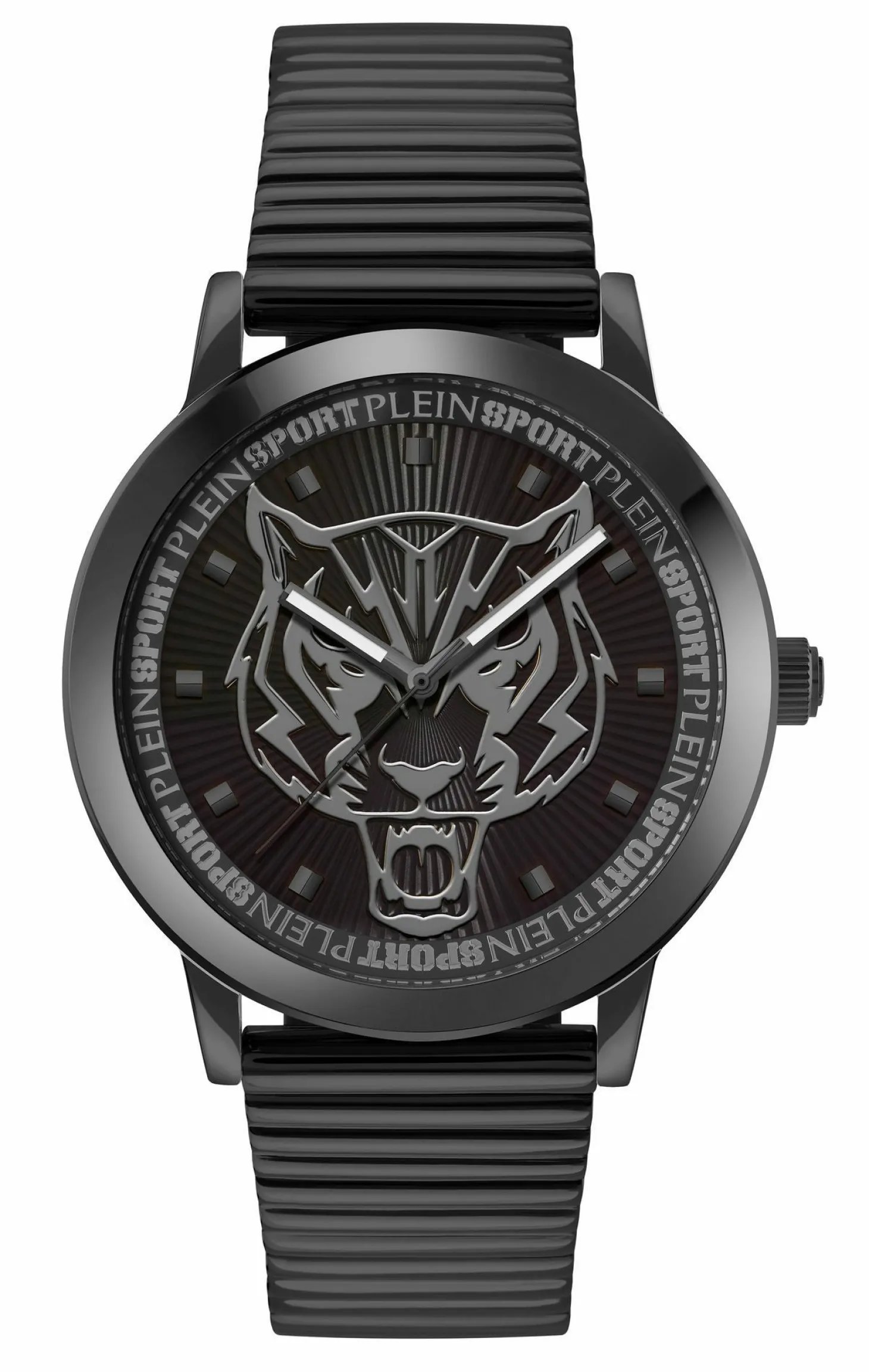 Plein Sport Unisex Uhr Iron Tiger PSKDA0824 Schwarz Edelstahl 44 mm