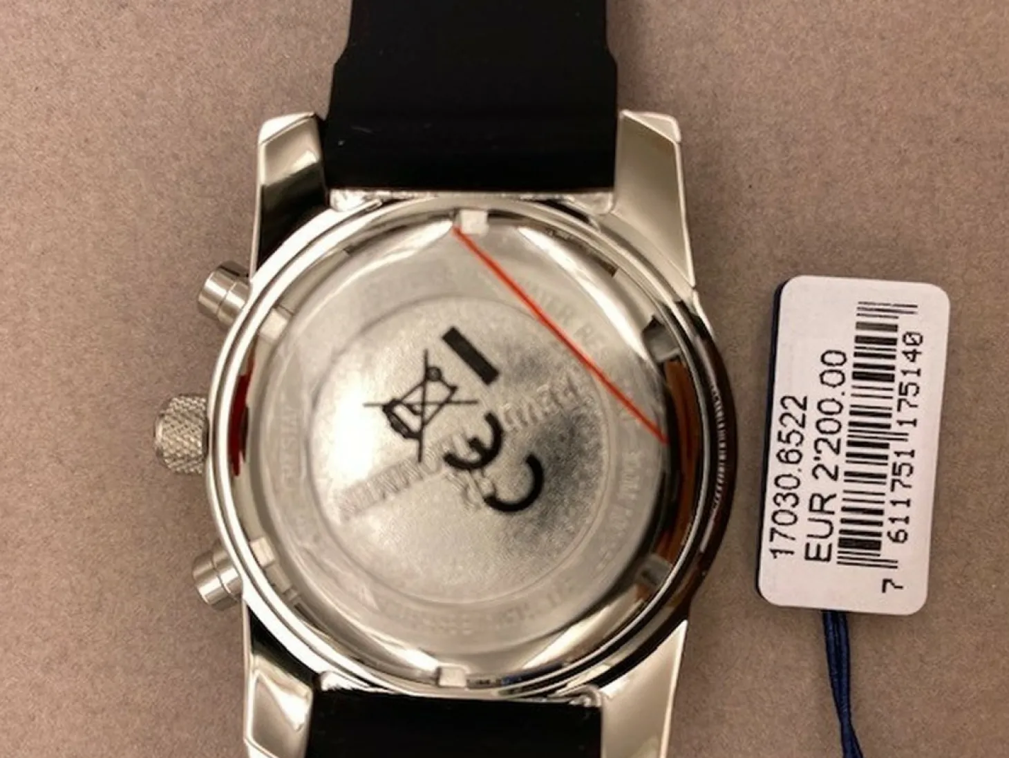 Revue Thommen Herren Armbanduhr Diver 45 mm Armband Silicone 17030.6522