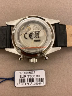 Revue Thommen Herren Armbanduhr Automatic Aviator 42 mm Chronograph Armband Leather 17000.6537