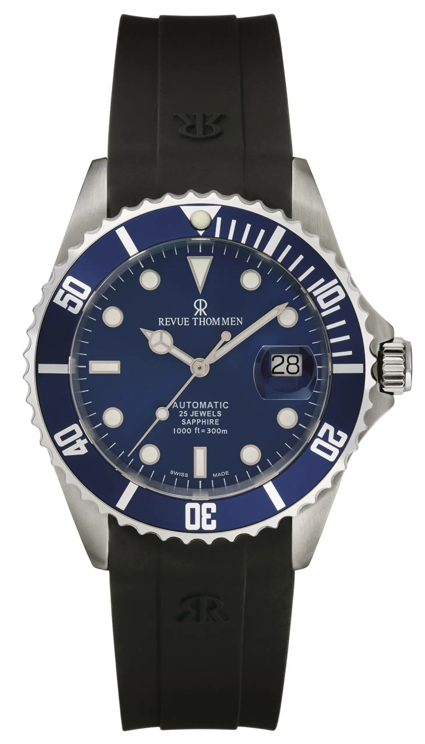 Revue Thommen Herren Armbanduhr Automatic 42 mm Armband Silikon 17571.2828