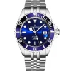 Revue Thommen Herren Armbanduhr Diver Automatic Edelstahlarmband Zifferblatt blau 17571.2228