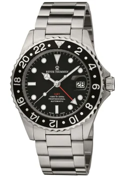 Revue Thommen Herren Armbanduhr Automatik Taucheruhr GMT