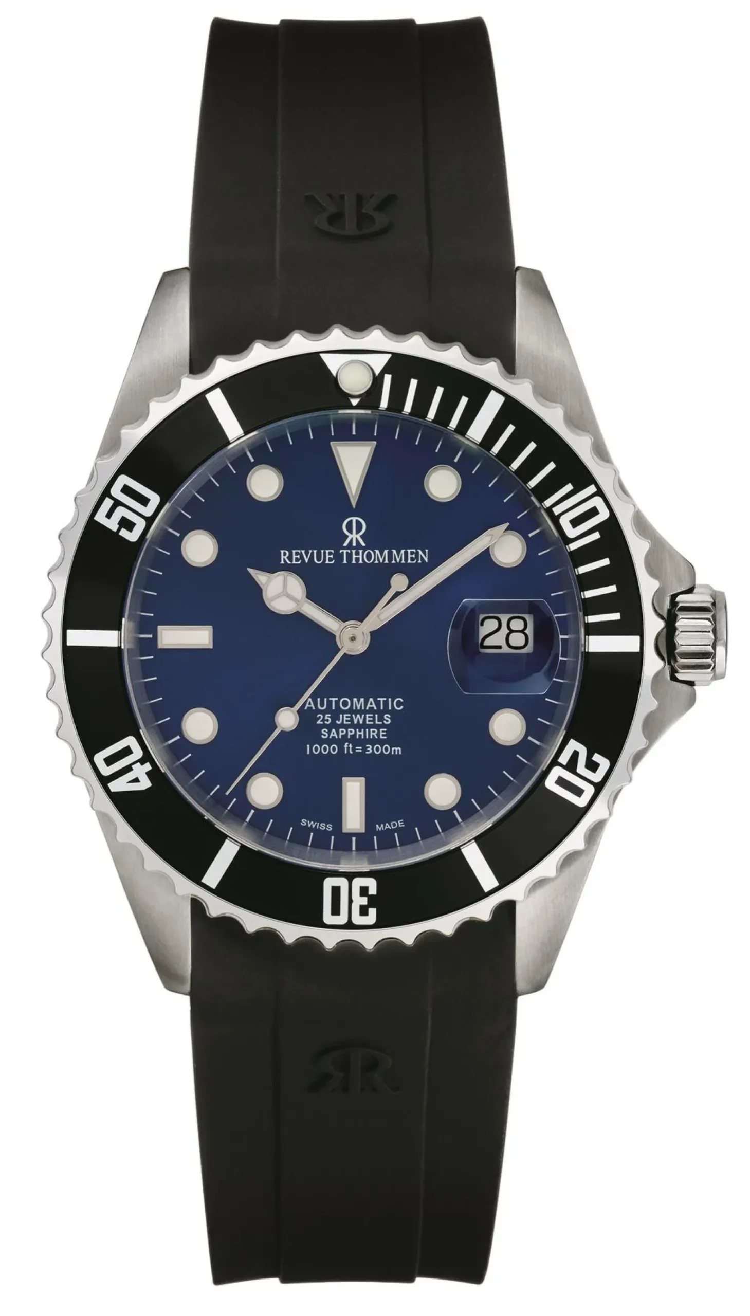 Revue Thommen Herren Armbanduhr Automatic 42 mm Armband Silikon 17571.2823