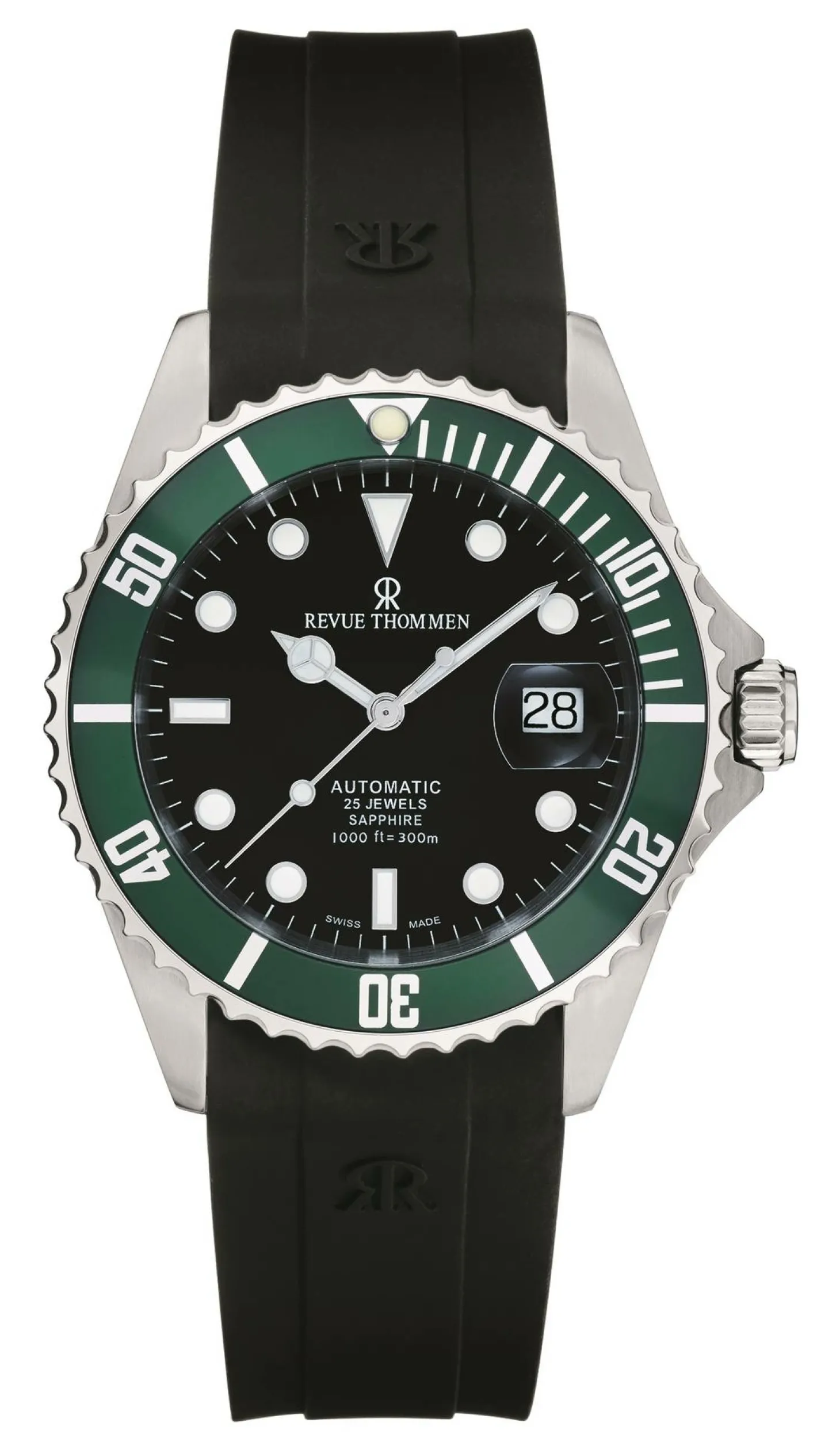 Revue Thommen Herren Armbanduhr Automatic 42 mm Armband Silikon 17571.2834