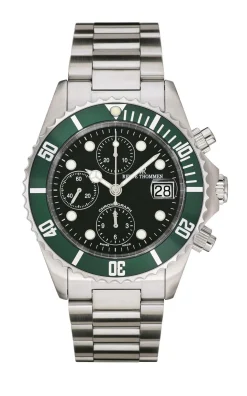 Revue Thommen Herren Armbanduhr Automatik Taucheruhr Diver Chrono Edelstahl 17571.6134