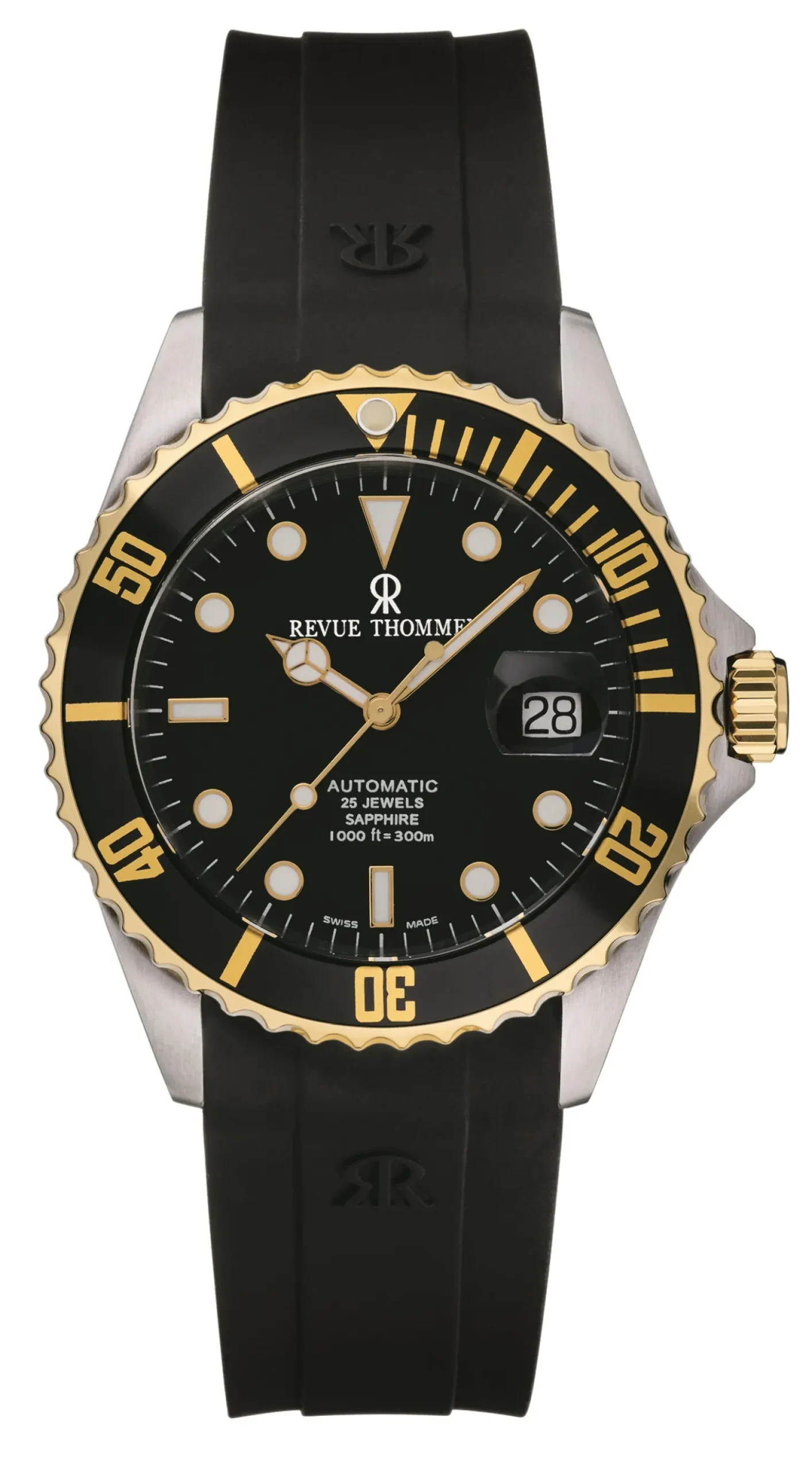 Revue Thommen Herren Armbanduhr Automatic 42 mm Armband Silikon 17571.2847