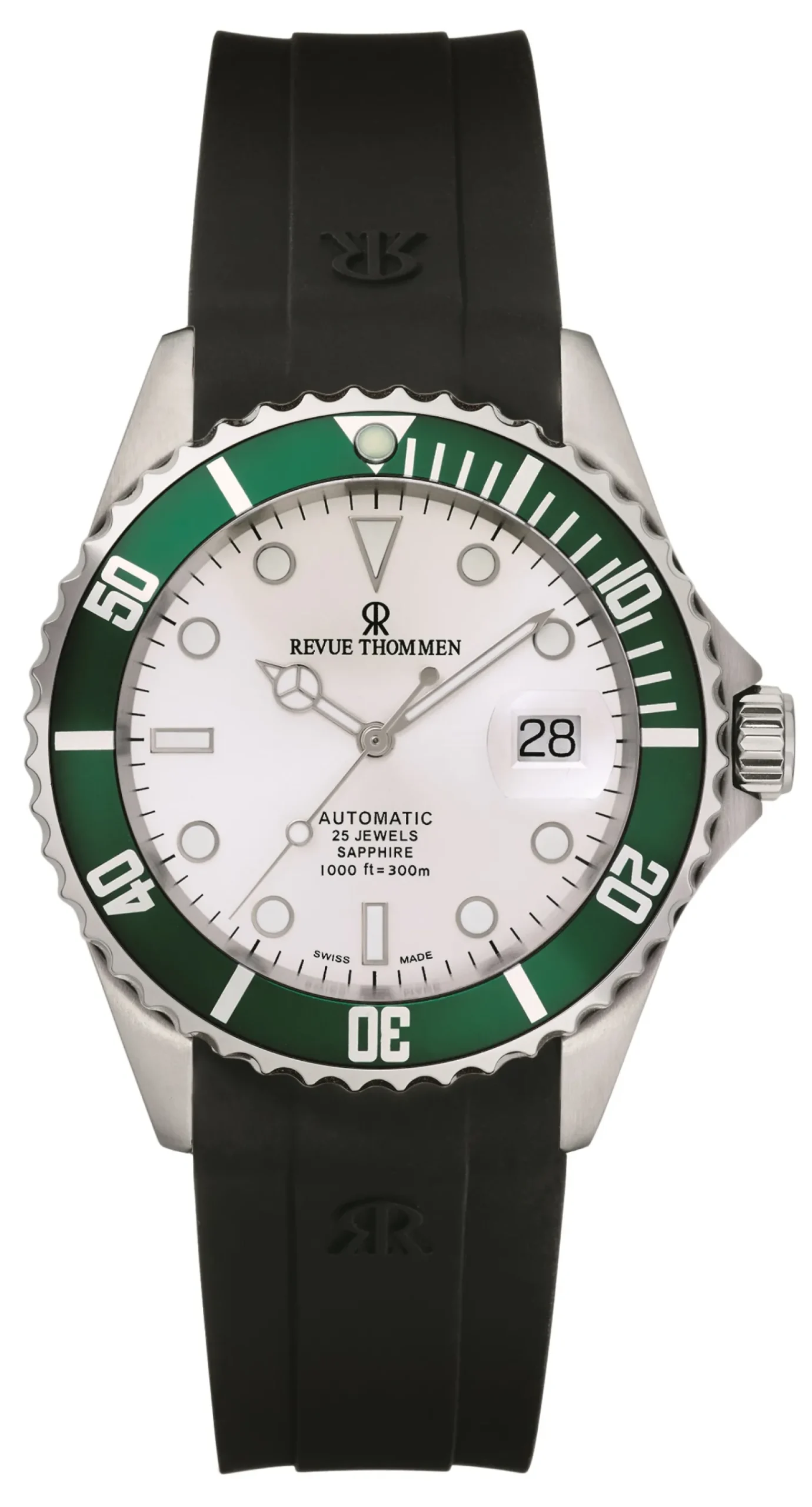 Revue Thommen Herren Armbanduhr Automatic 42 mm Armband Silikon 17571.2824