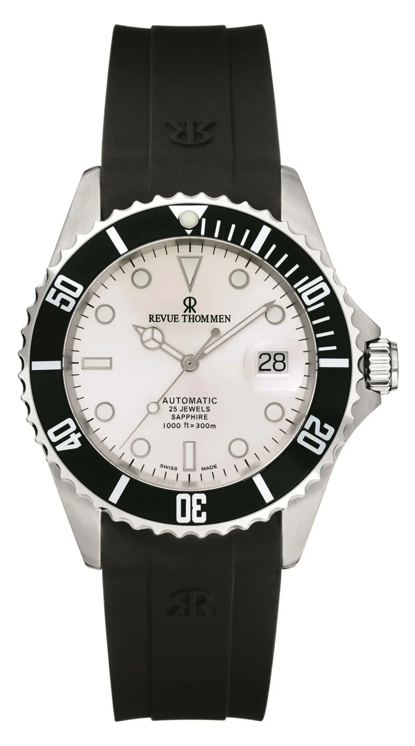 Revue Thommen Herren Armbanduhr Automatic 42 mm Armband Silikon 17571.2827