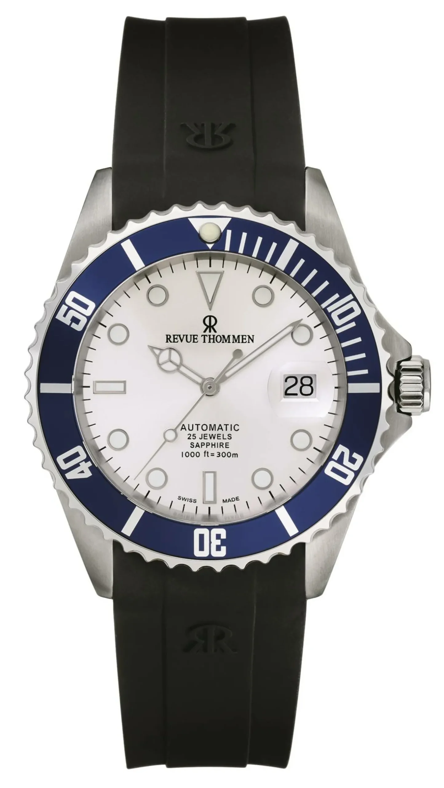 Revue Thommen Herren Armbanduhr Automatic 42 mm Armband Silikon 17571.2825