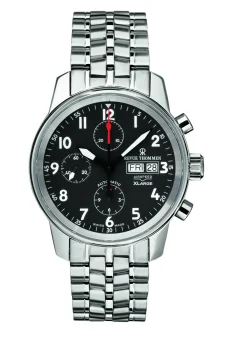 Revue Thommen Herren Armbanduhr Automatic Airspeed Xlarge 40 mm Day & date Window Armband Edelstahl 16051.6137