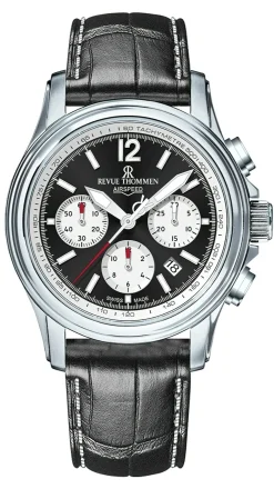 Revue Thommen Uhr Herren Air Speed Xlarge Schwarz Chronograph 16041.6337