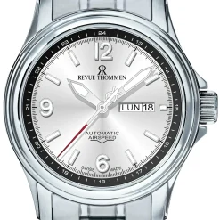 Revue Thommen Uhr Unisex Automatik 16040.2432 Silber XLarge High Tech