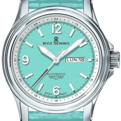 Revue Thommen Uhr Unisex Automatik 16040.2331 Gletscherblau XLarge