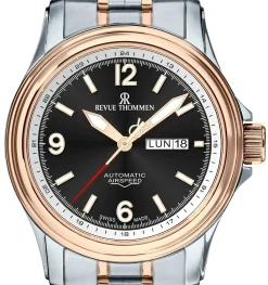 Revue Thommen Automatik Herren Armbanduhr XLarge 16040.2457 Bicolor