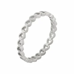 Ring 925/- Sterling Silber rhodiniert Herz Stacking 41184728219742