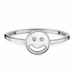 Ring 925 Sterling Silber rhodiniert Smile 41184117096542