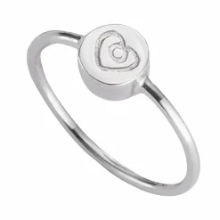 Ring 925/- Sterling Silber rhodiniert Herz 41184577814622