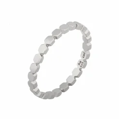 Ring 925/- Sterling Silber rhodiniert Hexagon Stacking 41184742375518