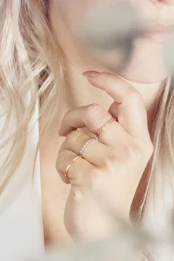 Ring 925/- Sterling Silber rhodiniert Hexagon Stacking 41184742375518