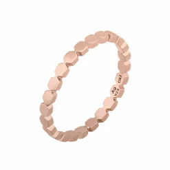 Ring 925/- Sterling Silber rosévergoldet Hexagon Stacking 41184743653470