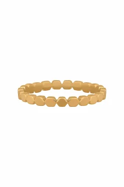 Ring 925/- Sterling Silber vergoldet Hexagon Stacking 41184742735966