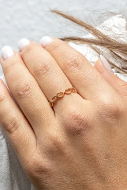 Ring 925/- Sterling Silber vergoldet Herzen 41184116637790