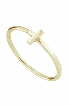 Ring 925/- Sterling Silber vergoldet Kreuz 41184360988766