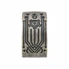 Single Creole 925 Silber matt oxidiert Tattoo Motiv 41185154007134