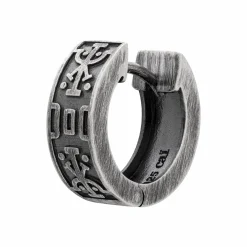 Single Creole 925 Silber matt oxidiert 41185219772510