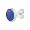 Single-Ohrstecker 925 Silber rhodiniert Lapislazuli 41185109246046