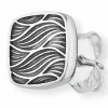 Single-Ohrstecker 925 Sterling Silber rhodiniert Wellen 41184111132766