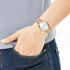 S.Oliver Uhr Damen Armbanduhr 36mm Edelstahlarmband Rosegold SO-3944-MQ