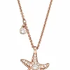 Swarovski Anhänger Unisex Seestern Kristall Rosegold 5371155