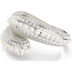 SWAROVSKI Armband Damen Sublima Armreif Kristallperle Weiß Rhodiniert 5700925