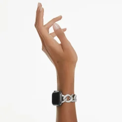 Swarovski Armband kompatibel mit Apple Watch® 40–41 mm Silber mit Kristalldetails – 5678671