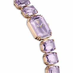 Swarovski Armbanduhr Damen Millenia Octagon mauve champagnergold 5722364