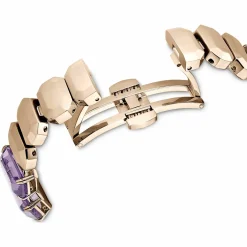 Swarovski Armbanduhr Damen Millenia Octagon mauve champagnergold 5722364