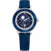 Swarovski Armbanduhr Damen Octea Moon blau Leder 5677494